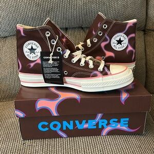 Golf Wang Chuck Taylor Converse brown w/ pink flames